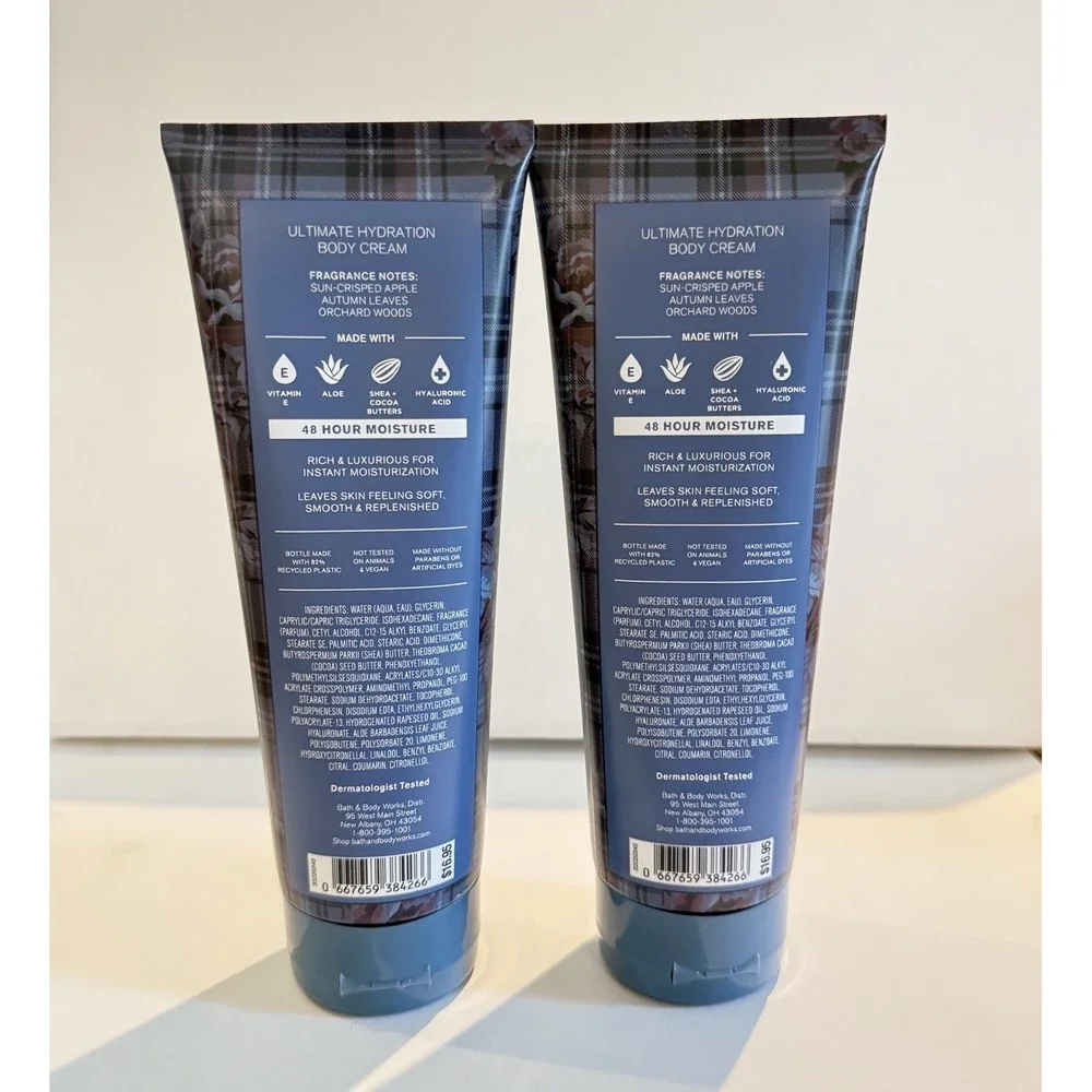 Bath & Body Works Sweater Weather Ultimate Hydration Body Cream 8 oz Lot of 2